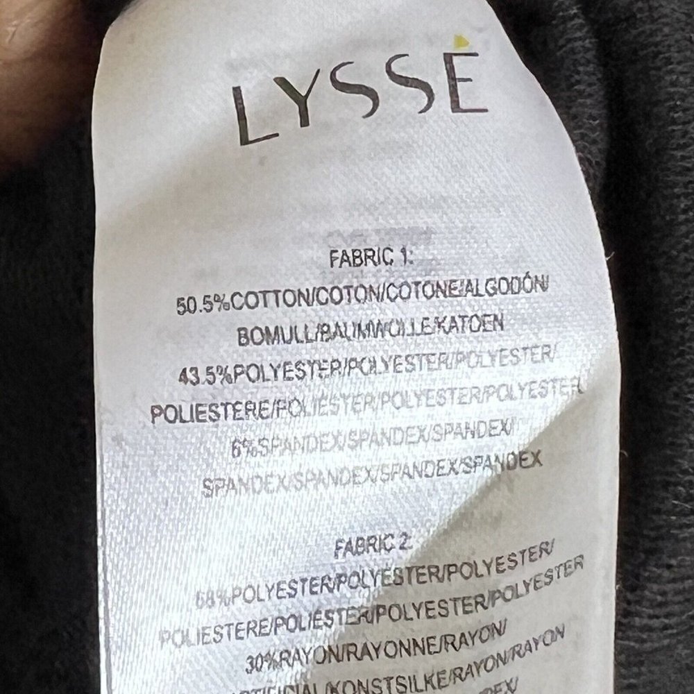 Lysse Devoe Sweatshirt Women’s Size 3X Black Cozy Oversized Quilted Jersey New - Picture 11 of 11